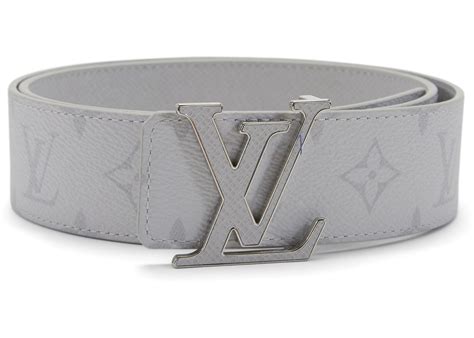 white and silver lv belt|white lv belt real.